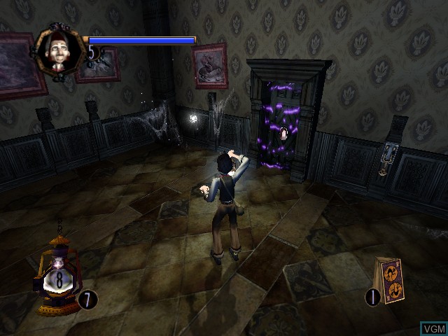 In-game screen of the game Haunted Mansion, The on Nintendo GameCube