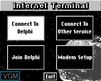 Title screen of the game Internet on Tiger Game.com
