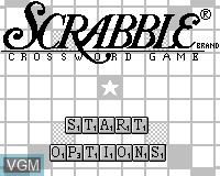 Title screen of the game Scrabble on Tiger Game.com