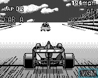 In-game screen of the game Indy 500 on Tiger Game.com