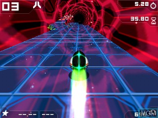 In-game screen of the game Trailblazer on Tiger Gizmondo