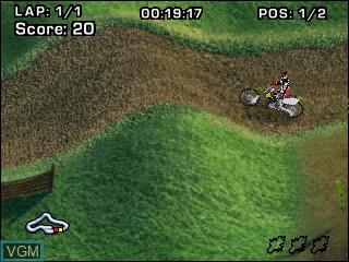 In-game screen of the game Gizmondo Motocross 2005 on Tiger Gizmondo