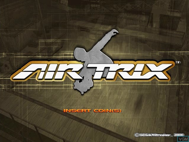 Title screen of the game Air Trix on Sega Hikaru