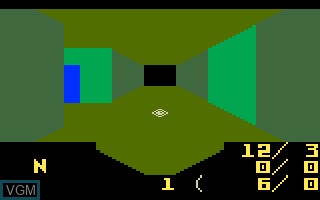 In-game screen of the game Advanced Dungeons & Dragons - Treasure of Tarmin on Mattel Intellivision