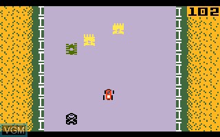 In-game screen of the game Bump 'n' Jump on Mattel Intellivision