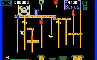 In-game screen of the game Donkey Kong Junior on Mattel Intellivision