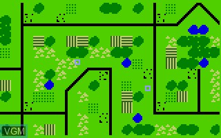 In-game screen of the game Land Battle on Mattel Intellivision