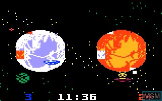 In-game screen of the game Space Cadet on Mattel Intellivision