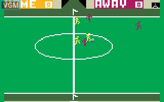 In-game screen of the game Super Soccer on Mattel Intellivision