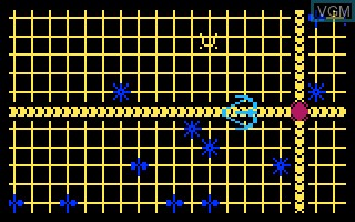 In-game screen of the game Tron - Solar Sailer on Mattel Intellivision
