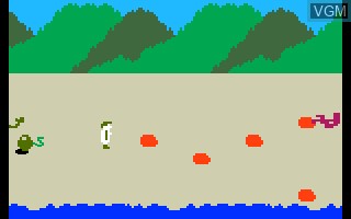 In-game screen of the game Tropical Trouble on Mattel Intellivision