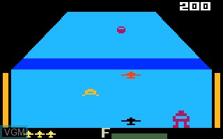 In-game screen of the game Zaxxon on Mattel Intellivision
