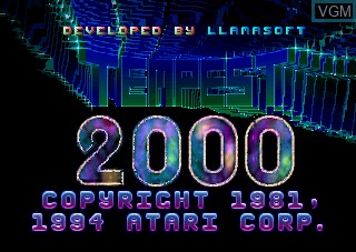 Title screen of the game Tempest 2000 on Atari Jaguar