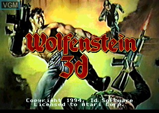 Title screen of the game Wolfenstein 3D on Atari Jaguar