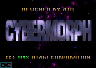 Title screen of the game Cybermorph on Atari Jaguar