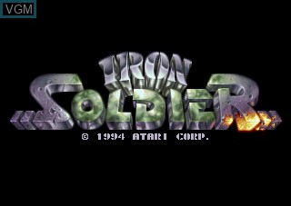Title screen of the game Iron Soldier on Atari Jaguar