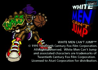 Title screen of the game White Men Can't Jump on Atari Jaguar