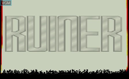 Title screen of the game Ruiner Pinball on Atari Jaguar