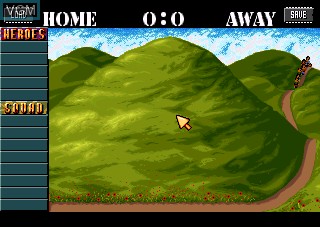 Menu screen of the game Cannon Fodder on Atari Jaguar