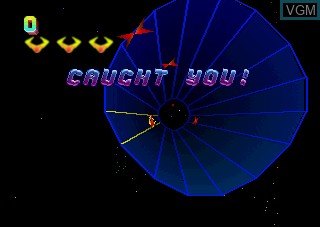 In-game screen of the game Tempest 2000 on Atari Jaguar