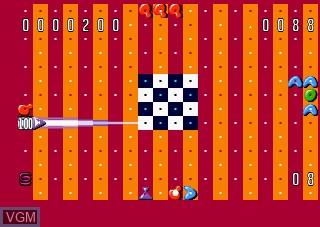 In-game screen of the game Zoop on Atari Jaguar