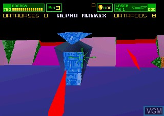 In-game screen of the game I-War on Atari Jaguar