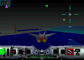 In-game screen of the game Cybermorph on Atari Jaguar