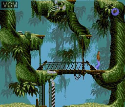 In-game screen of the game Flashback on Atari Jaguar