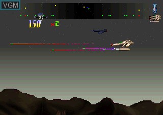 In-game screen of the game Defender 2000 on Atari Jaguar