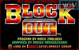 Title screen of the game Blockout on Atari Lynx