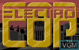 Title screen of the game Electrocop on Atari Lynx