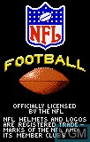 Title screen of the game NFL Football on Atari Lynx
