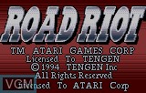 Title screen of the game Road Riot 4WD on Atari Lynx