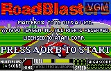 Title screen of the game RoadBlasters on Atari Lynx