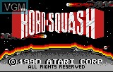 Title screen of the game Robo-Squash on Atari Lynx