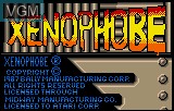 Title screen of the game Xenophobe on Atari Lynx