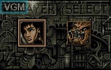 Menu screen of the game Alien vs Predator on Atari Lynx