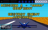 Menu screen of the game Blue Lightning on Atari Lynx