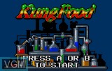 Menu screen of the game Kung Food on Atari Lynx