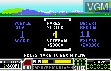 Menu screen of the game RoadBlasters on Atari Lynx