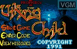 Menu screen of the game Viking Child on Atari Lynx