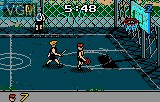 In-game screen of the game Basketbrawl on Atari Lynx