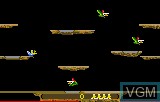 In-game screen of the game Joust on Atari Lynx
