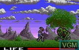 In-game screen of the game Shadow of the Beast on Atari Lynx