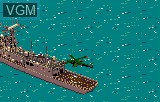 In-game screen of the game Desert Strike - Return to the Gulf on Atari Lynx