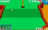 In-game screen of the game Krazy Ace Miniature Golf on Atari Lynx