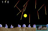 In-game screen of the game Super Asteroids & Missile Command on Atari Lynx