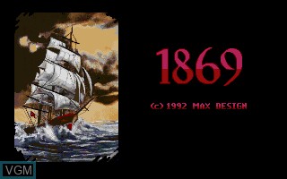 Title screen of the game 1869 on MS-DOS