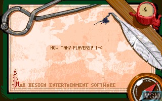 Menu screen of the game 1869 on MS-DOS