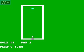 In-game screen of the game 9-Hole Miniature Golf on MS-DOS